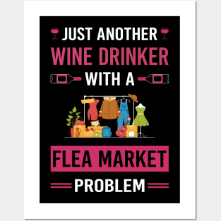 Wine Drinker Flea Market Posters and Art